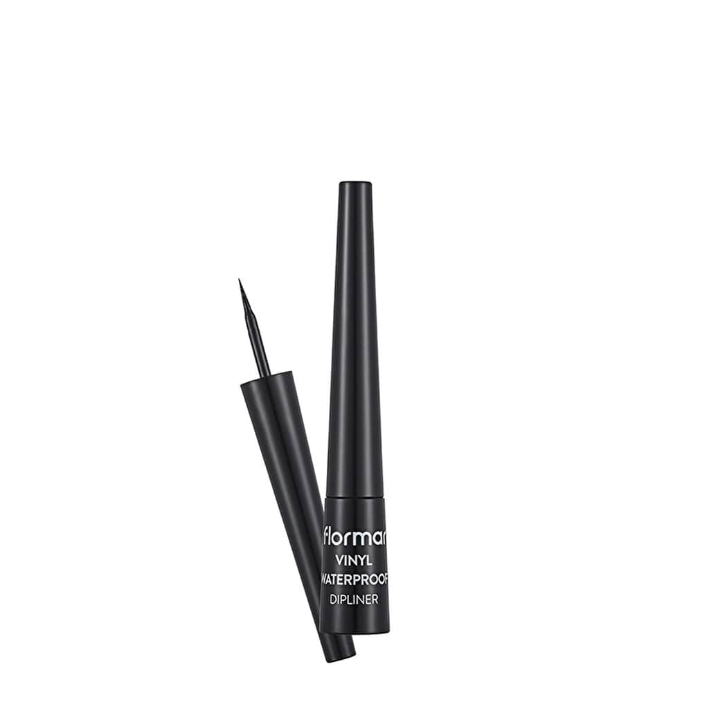 Flormar Vinyl Waterproof Intense Pigment And Shiny Finish Dipliner 001 black - 2