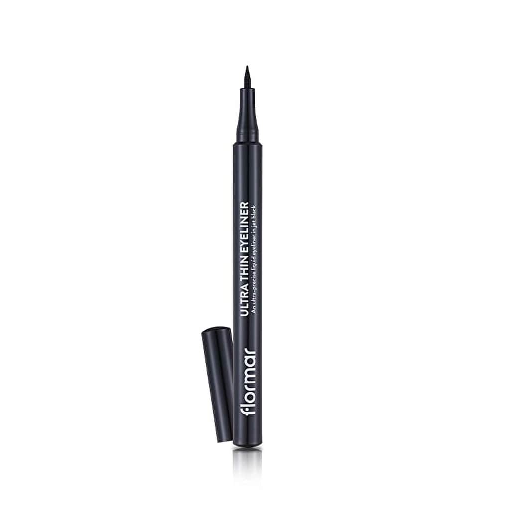 Flormar Ultra Thin Fine Felt Tip Matte Pencil Eyeliner 001 black - 2