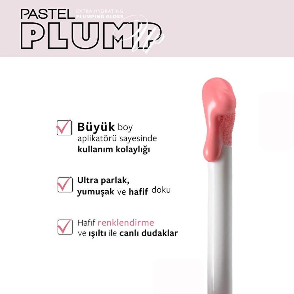 Pastel Plump Up Lip Gloss Extra Hydrating Plumping Gloss No:203 1 pcs - 4