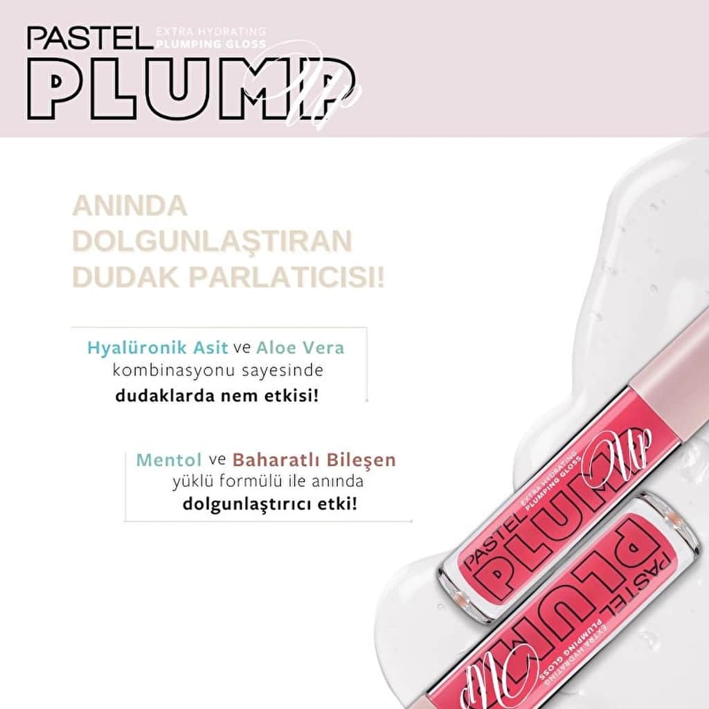 Pastel Plump Up Lip Gloss Extra Hydrating Plumping Gloss No:204 1 pcs - 6