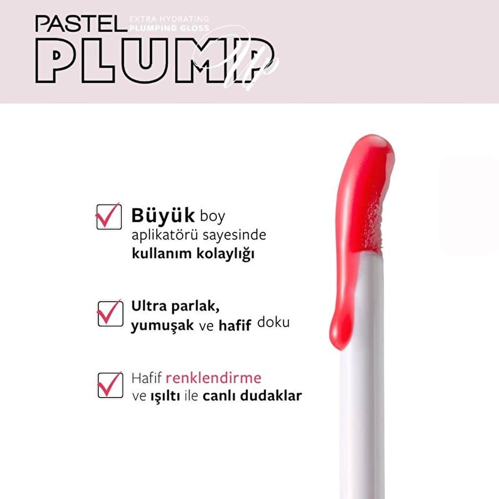 Pastel Plump Up Lip Gloss Extra Hydrating Plumping Gloss No:204 1 pcs - 4