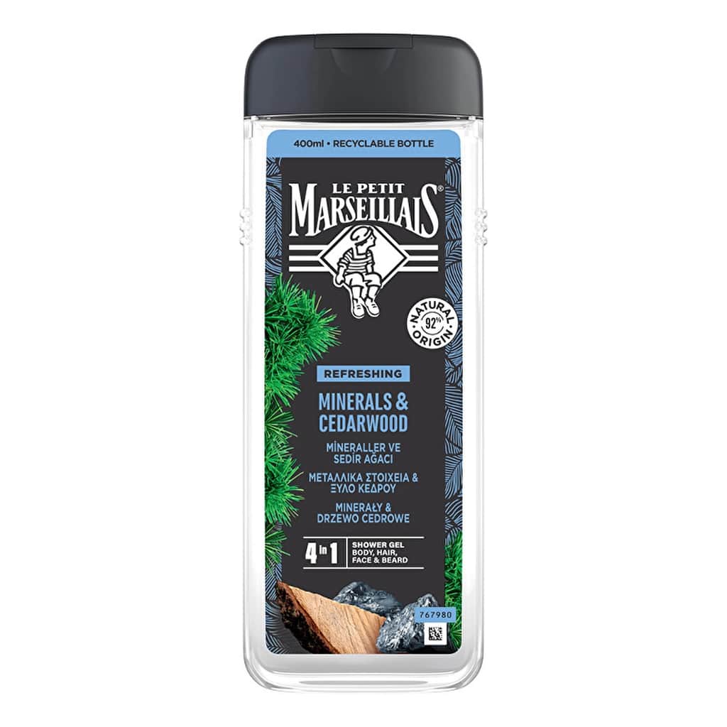 Le Petit Marseillais Minerals And Cedar Wood Men's Shower Gel 400 ml - 2