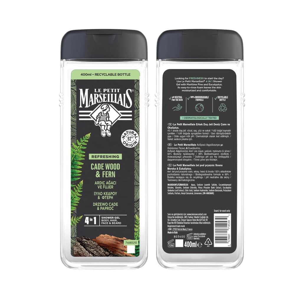 Le Petit Marseillais Shower Gel Juniper Tree & Fougere 400 ml - 2
