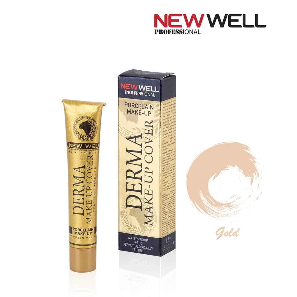 New Well Derma Cover Foundation 01 gold - 4