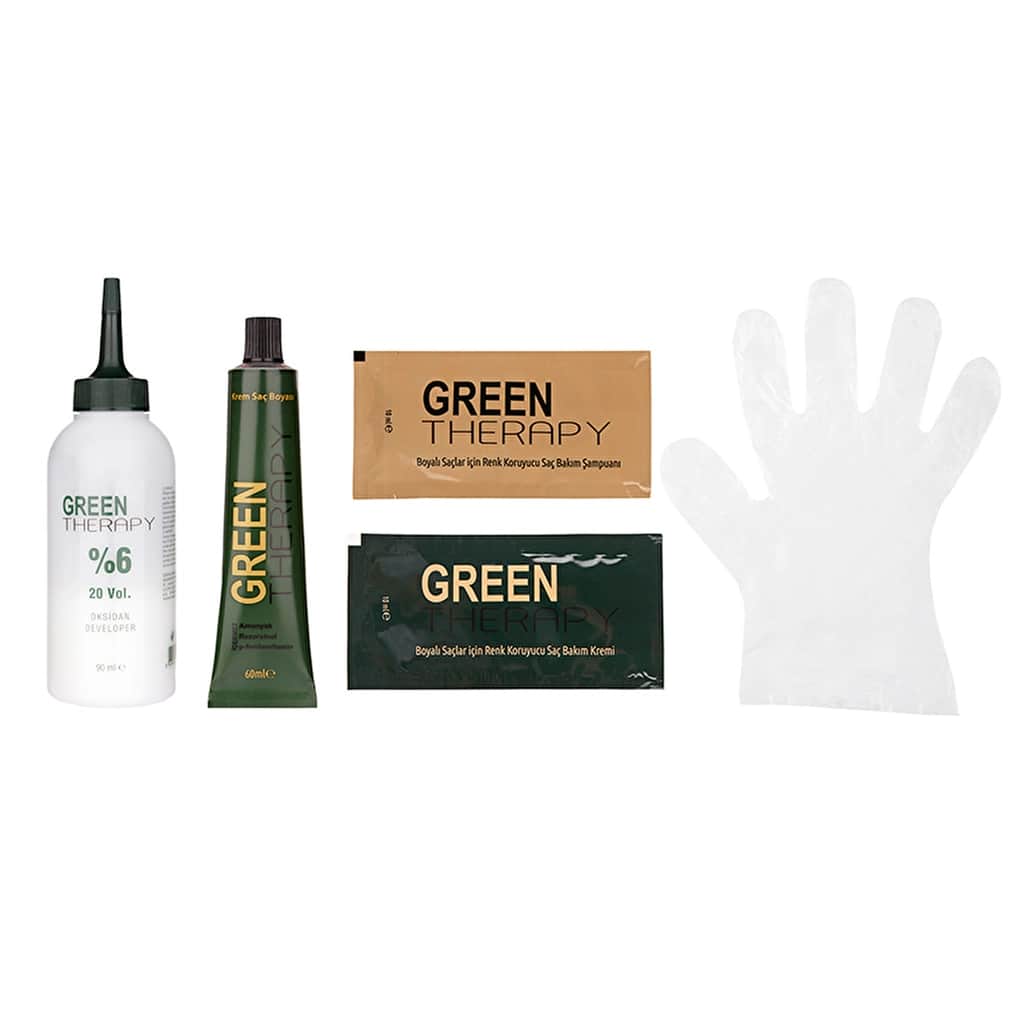 Green Therapy Hair Dye Cream 6.3 hazelnut Shell - 2