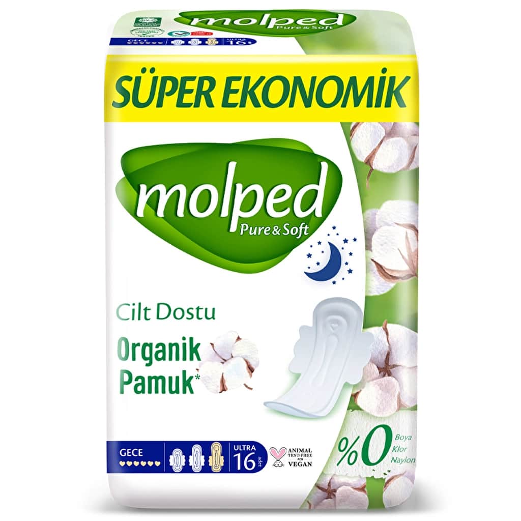 Molped Pure & Soft Super Eco Night 16's - 1