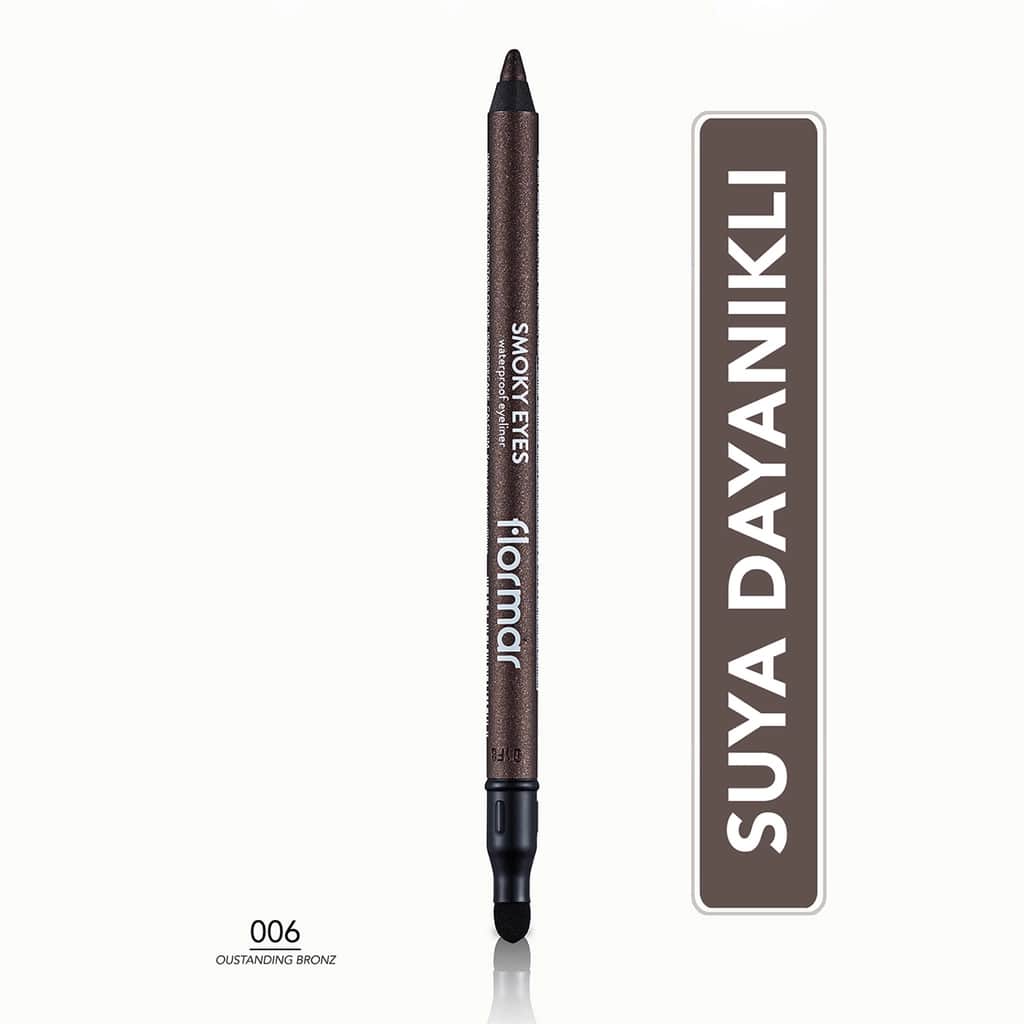 Flormar Smoky Eyes Waterproof Matte Eyeliner 006 outstanding Bronze - 1