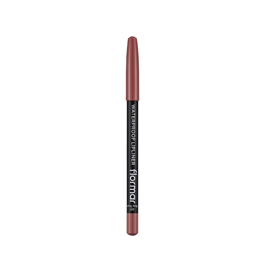 Flormar Waterproof And Intensely Pigmented Matte Lip Pencil 237 rosy Sand - 2