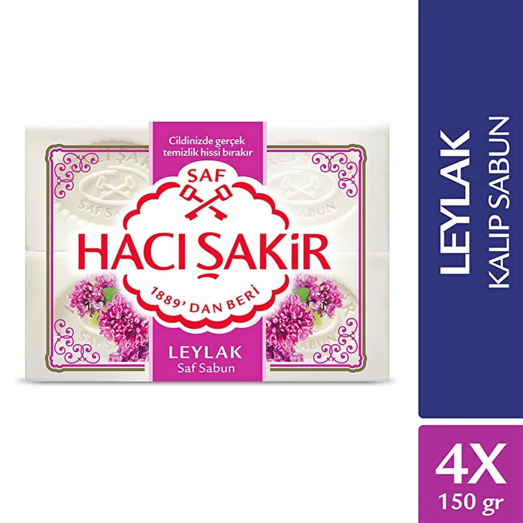 Hacı Şakir Solid Soap Lilac 4 x 150 gr - 1