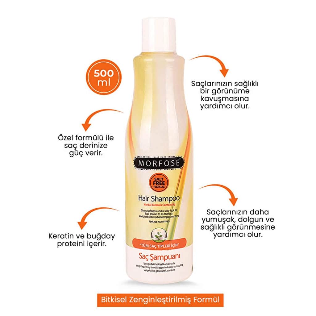 Morfose Herbal Salt-free Hair Shampoo 500 ml - 3