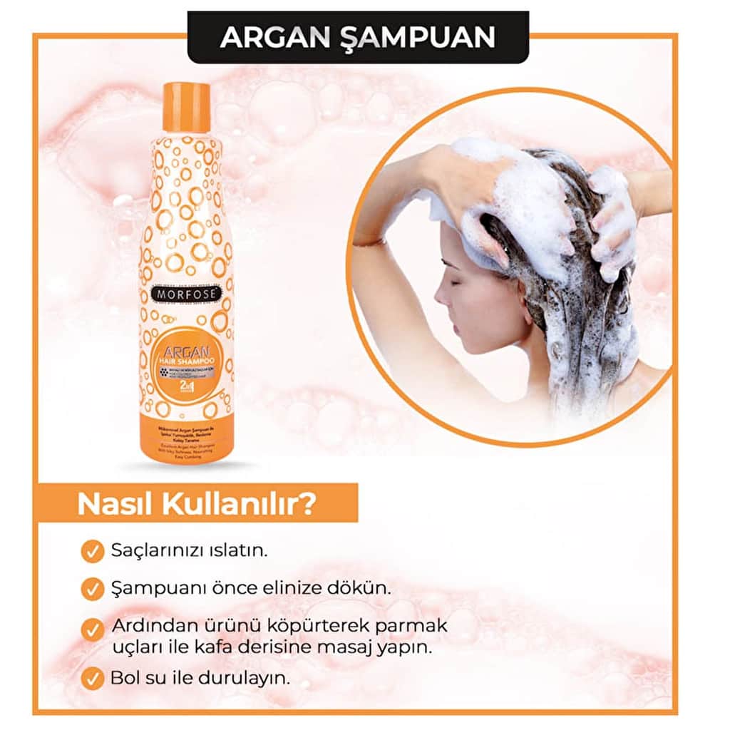 Morfose Argan Hair Shampoo 500 ml - 4
