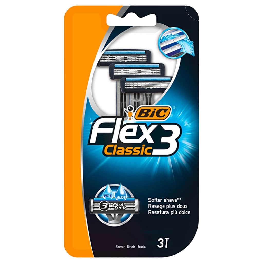 Bic Flex3 classic 3 blade Razor Set Of 3 - 1