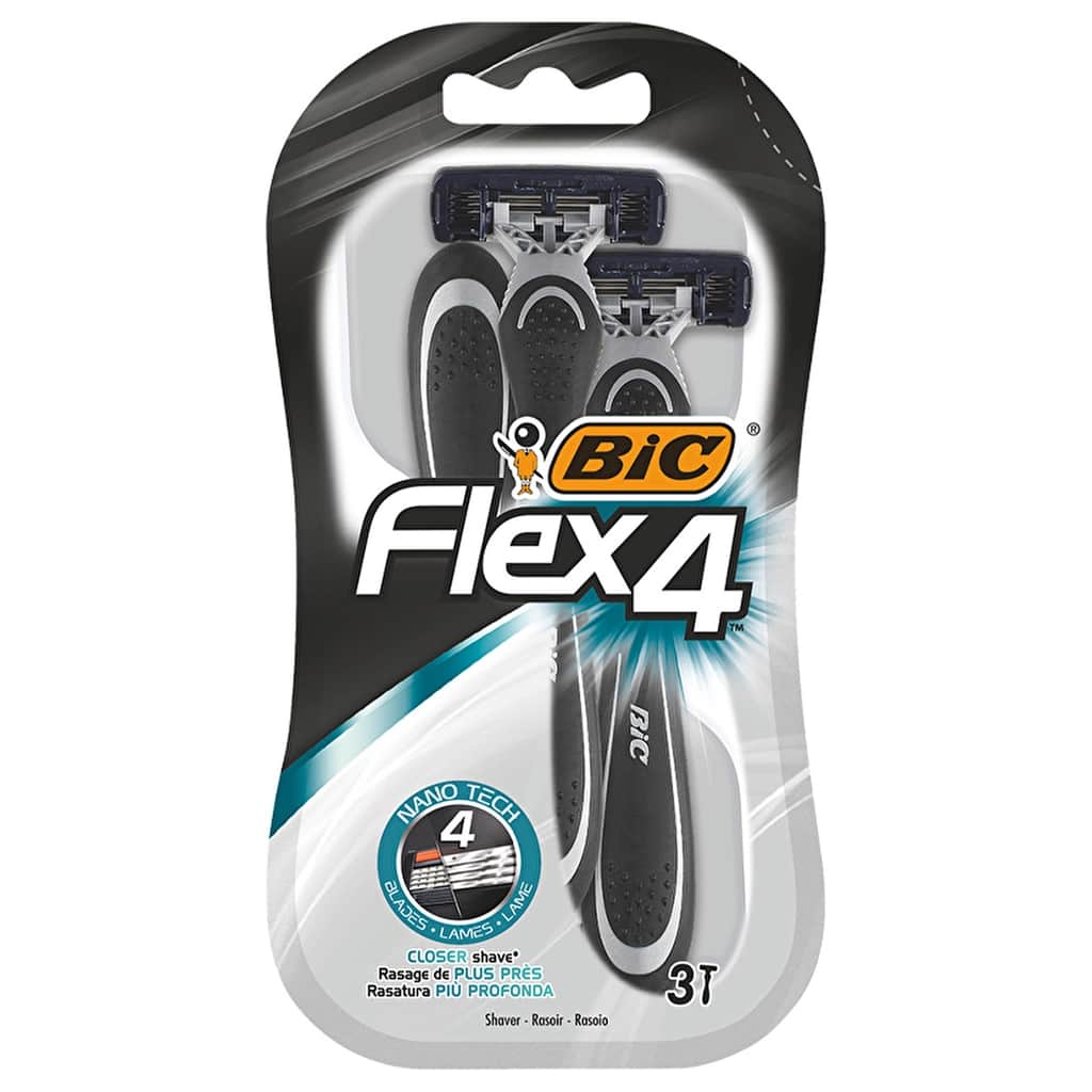 Bic Flex4 4 blade Razor Set Of 3 - 1