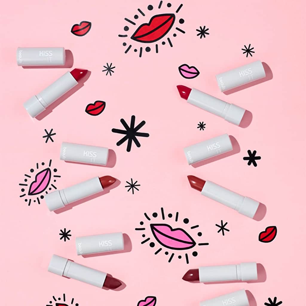 Beaulis Kiss It Matte Lipstick 311 red Velvet Cake - 4