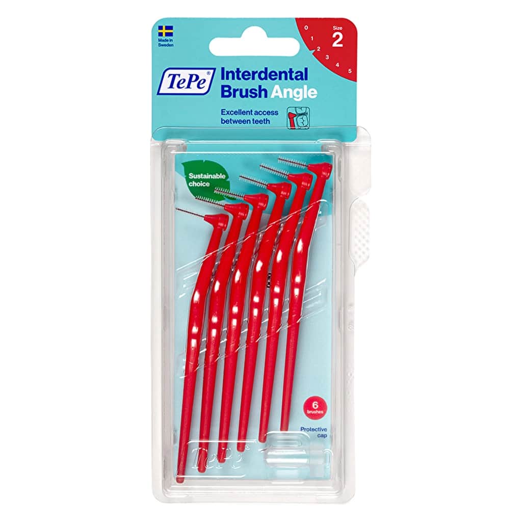 Tepe Angle Handled Interdental Brush 0.5 mm Red - 1