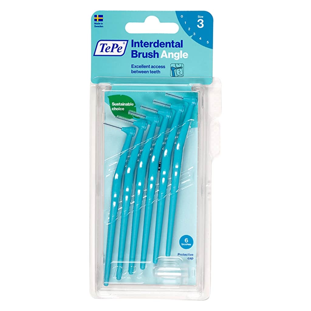Tepe Angle Handled Interdental Brush 0.6 mm Blue 6-pack - 1