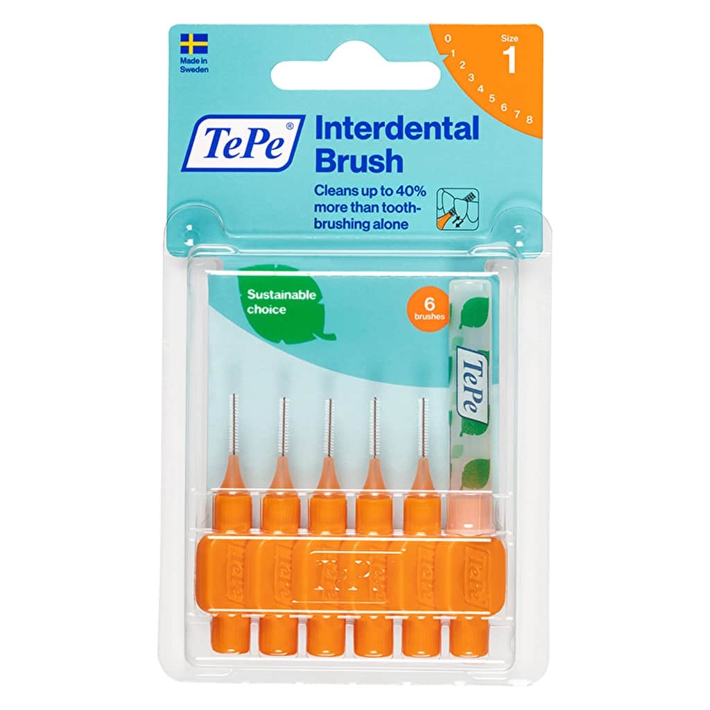 Tepe Interface Brush Blister 0.45 mm Orange 6 pcs - 1