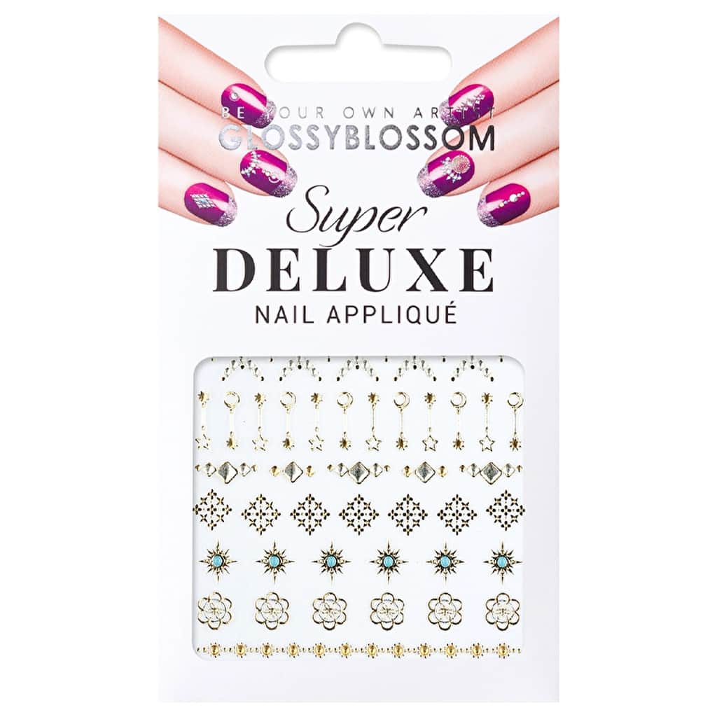 Glossy Blossom Jewel Box Blue Moon Nail Sticker 45236 - 1