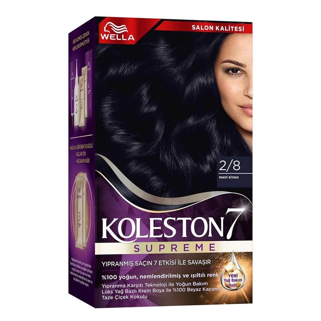 Wella Koleston Supreme Hair Dye 2/8 blue Black - 2