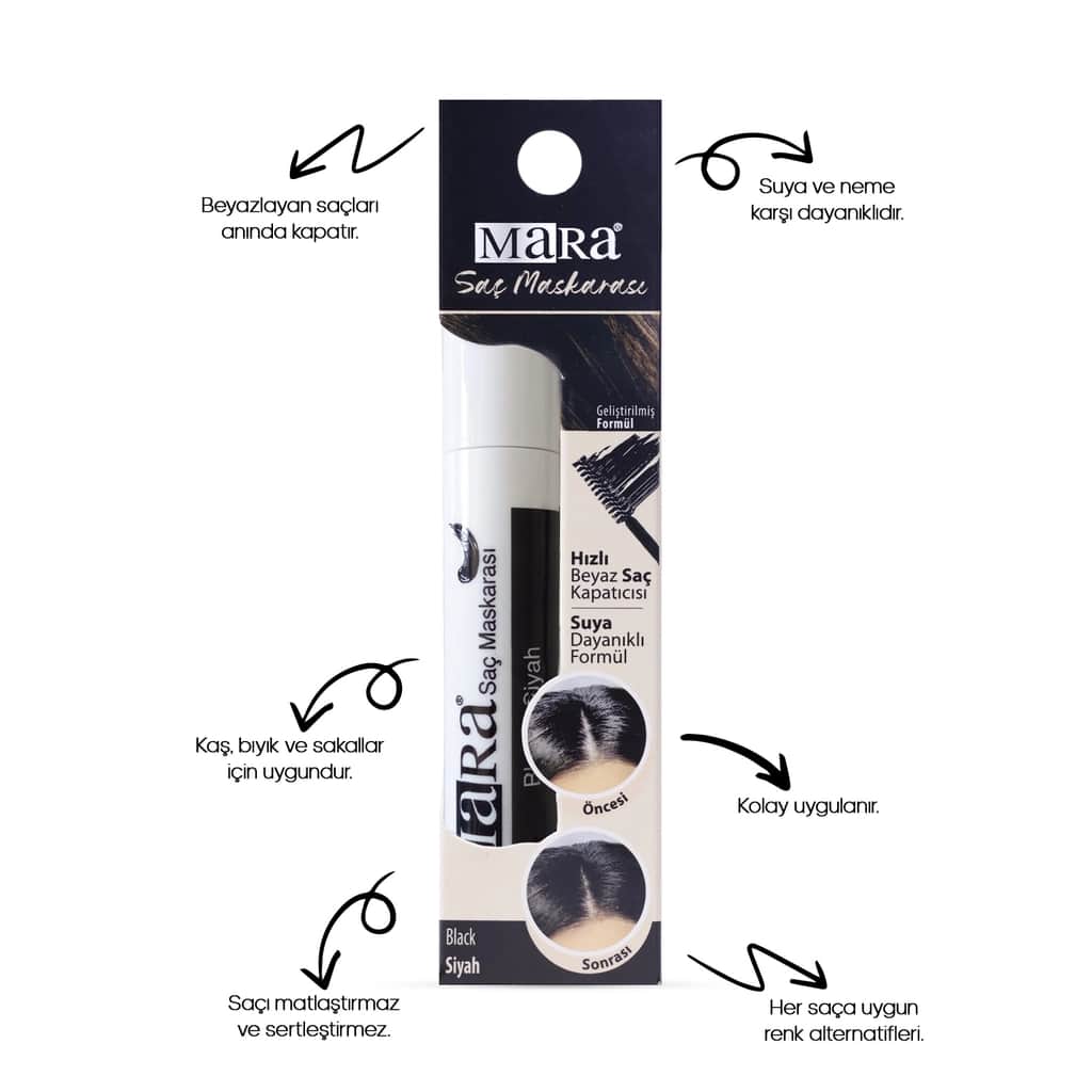 Mara Hair Mascara Black 1 pcs - 2