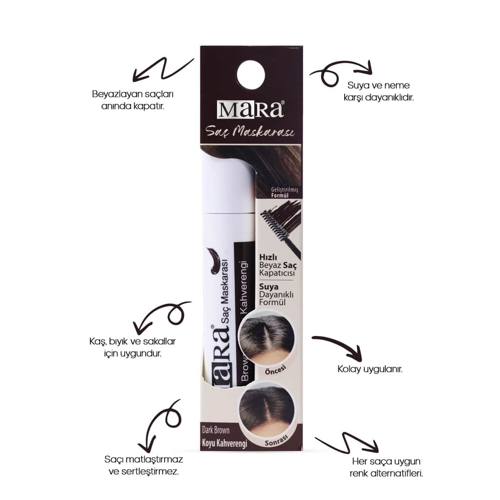 Mara Hair Mascara Dark Brown 1 pcs - 2