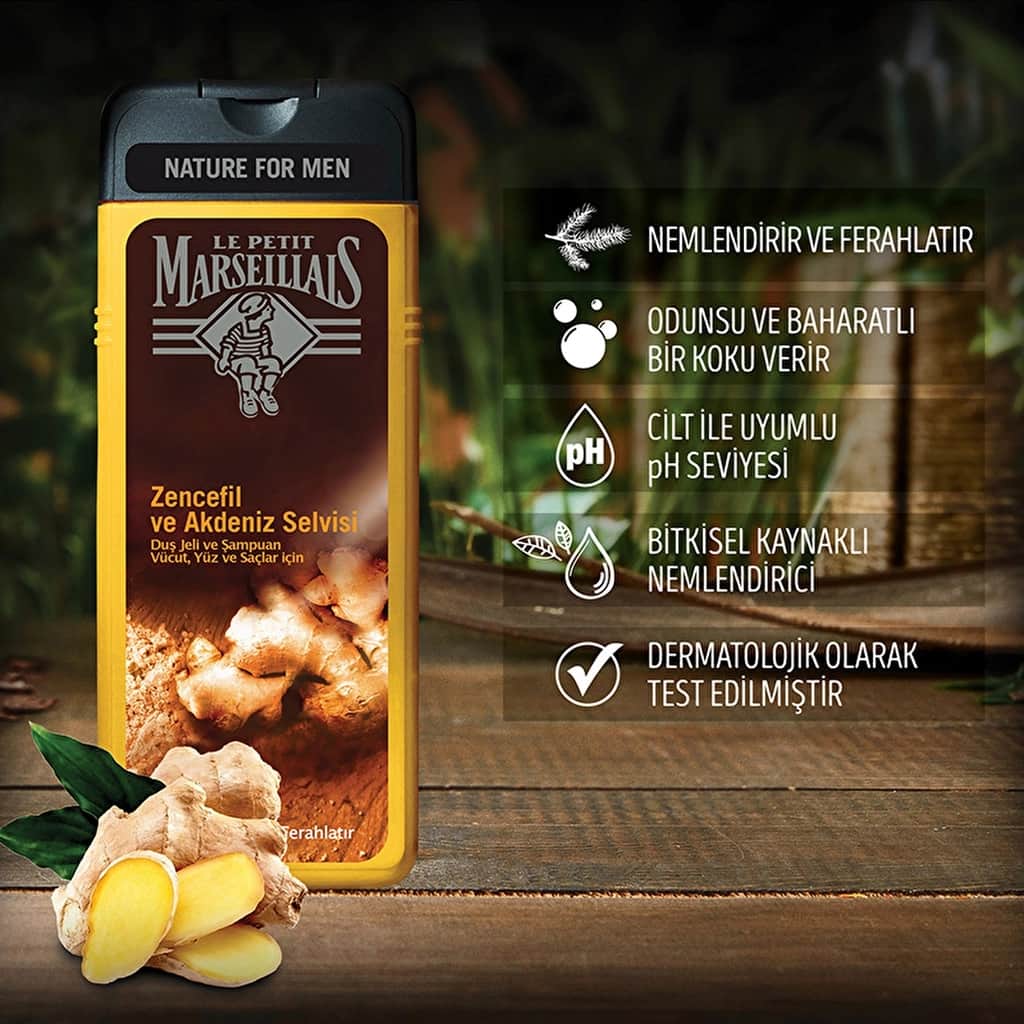 Le Petit Marseillais Shower Gel Ginger & Mediterranean Cypress 400 ml - 3