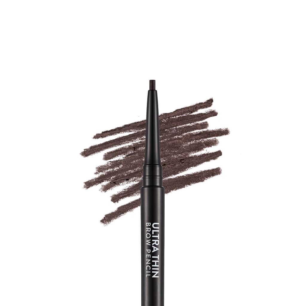 Flormar Ultra Thin Fine Tip And Bristle Brush Eyebrow Pencil 004 dark Brown - 3