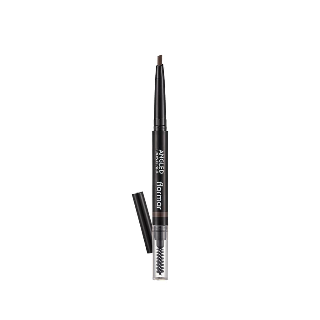 Flormar Angled Eyebrow Pencil With Angled Tip And Bristle Brush 001 beige - 2