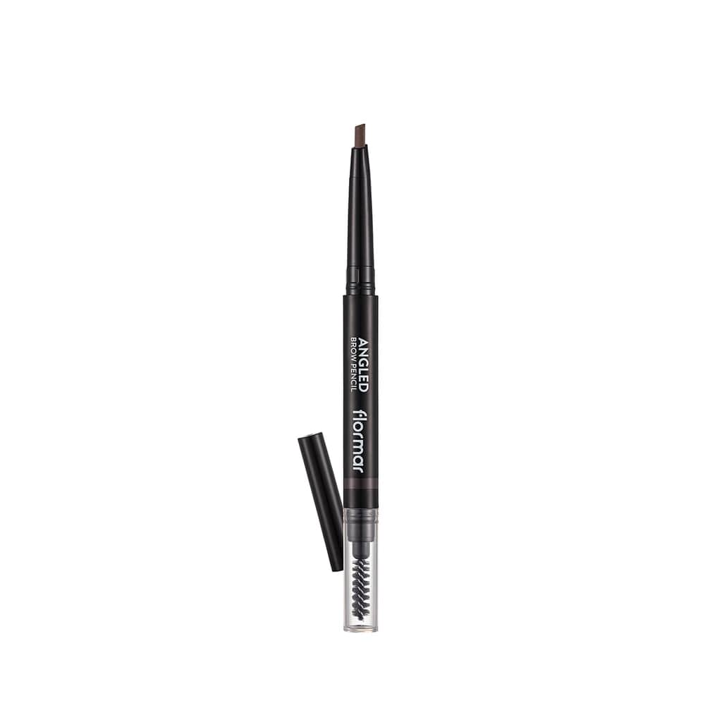 Flormar Angled Eyebrow Pencil With Angled Tip And Bristle Brush 003 brown - 2
