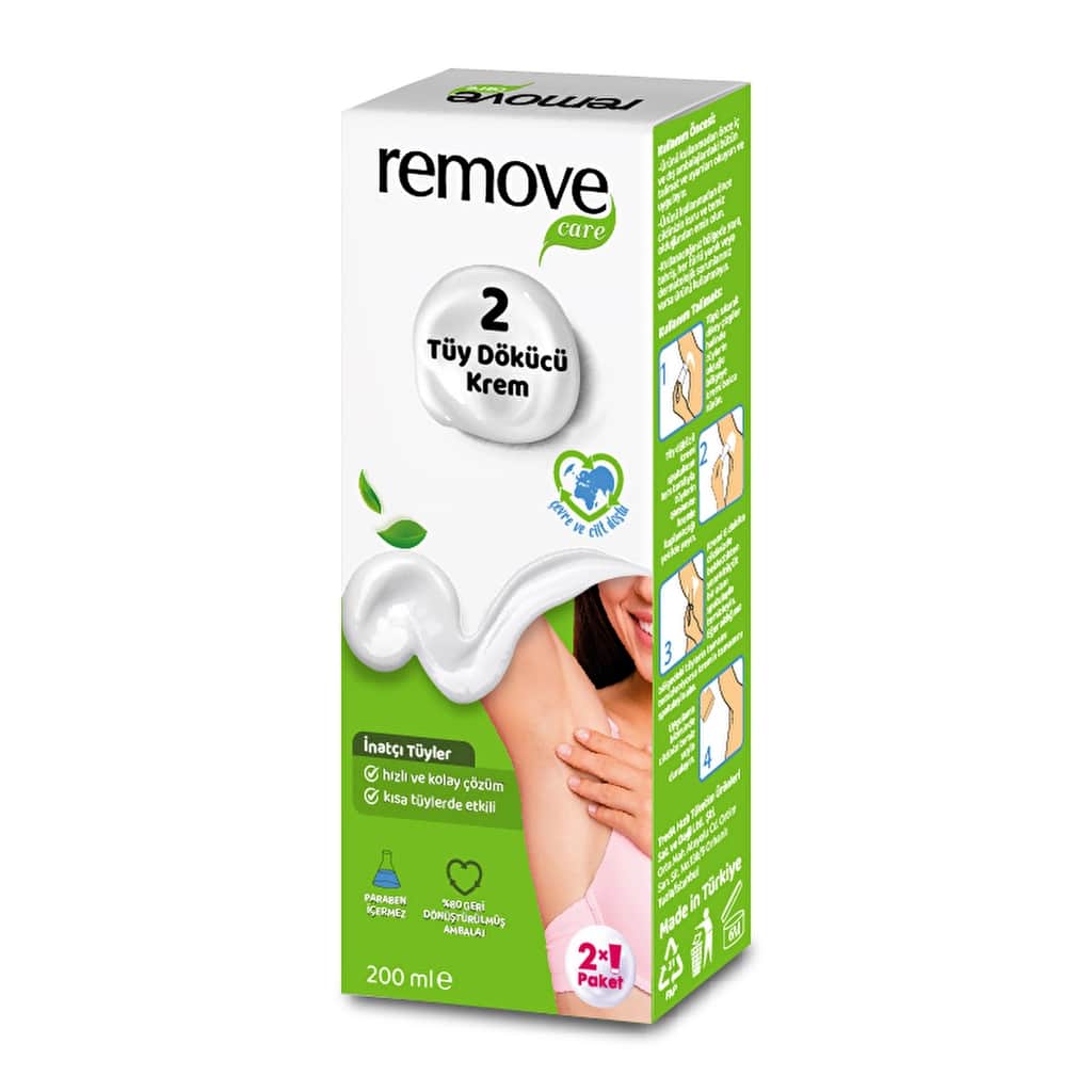 Remove Hair Removal Cream Stubborn Hair 2x100 ml - 2