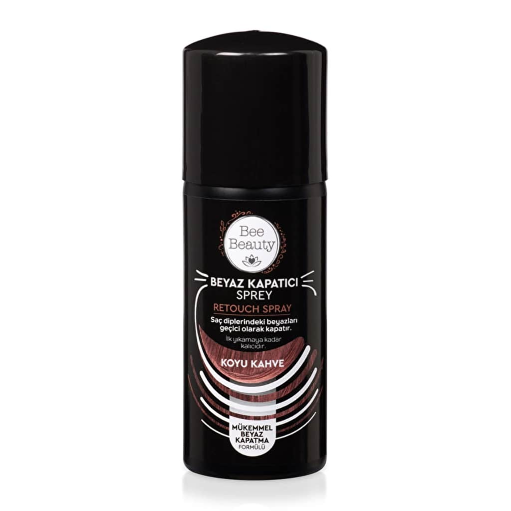 Bee Beauty White Concealer Spray 75ml - Dark Brown Hair Color - 1