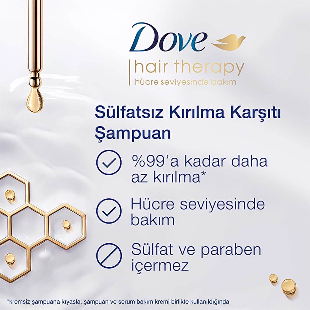 Dove Hair Therapy Anti-Breakage Shampoo 350ml - Nourishing Care - 5