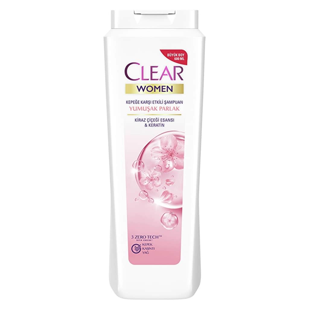 Clear Women Shampoo Smooth Shiny Cape 600 ml - 2