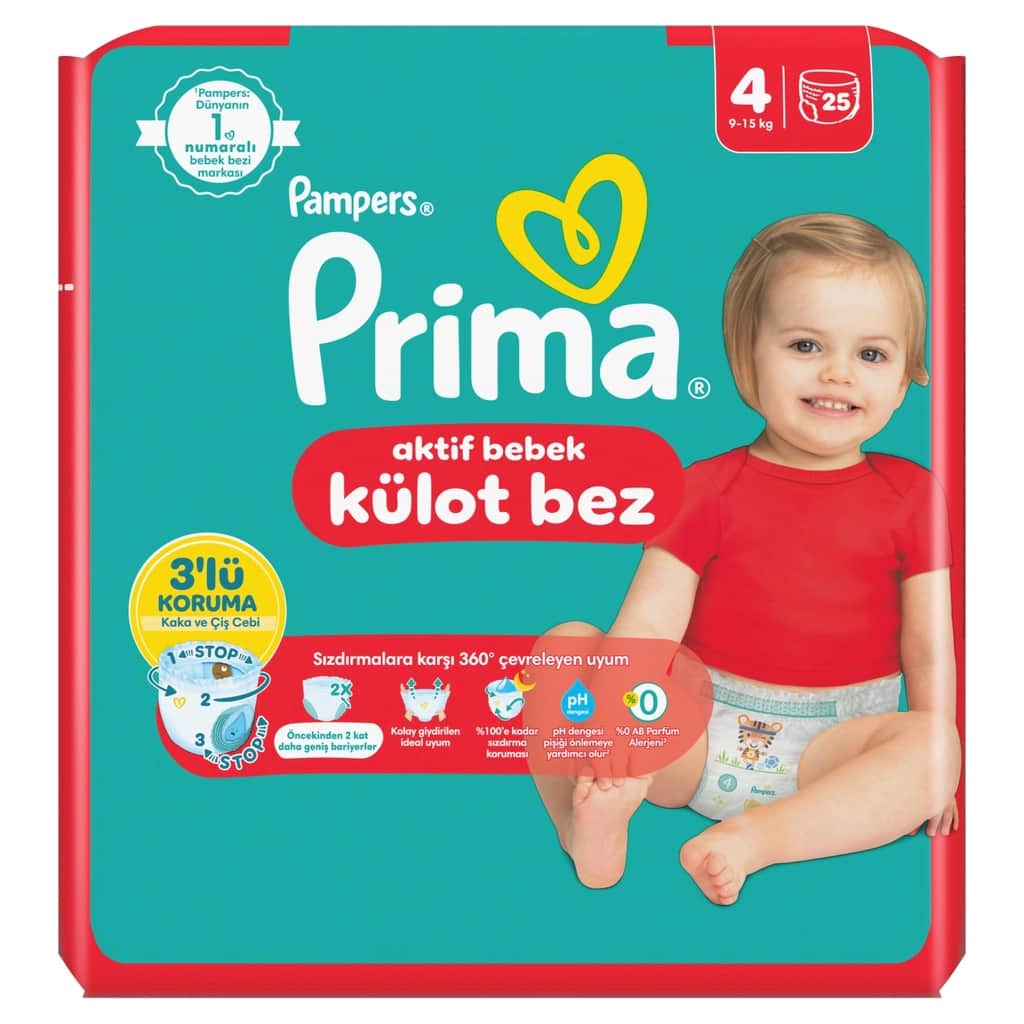 Prima Pampers Baby Diaper Panties Size 4 25 pcs - 3