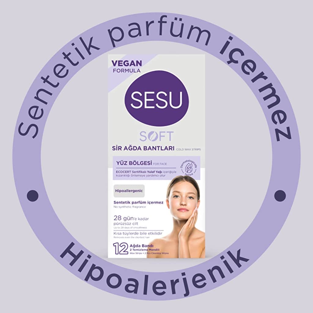 Sesu Soft Face Wax Strips 12 pcs - 3