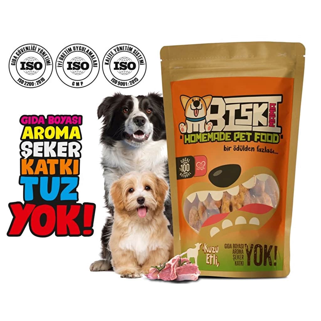 Biskimama 100% Pure Lamb Meat Dog Treats, 80g Natural Biscuit - 2