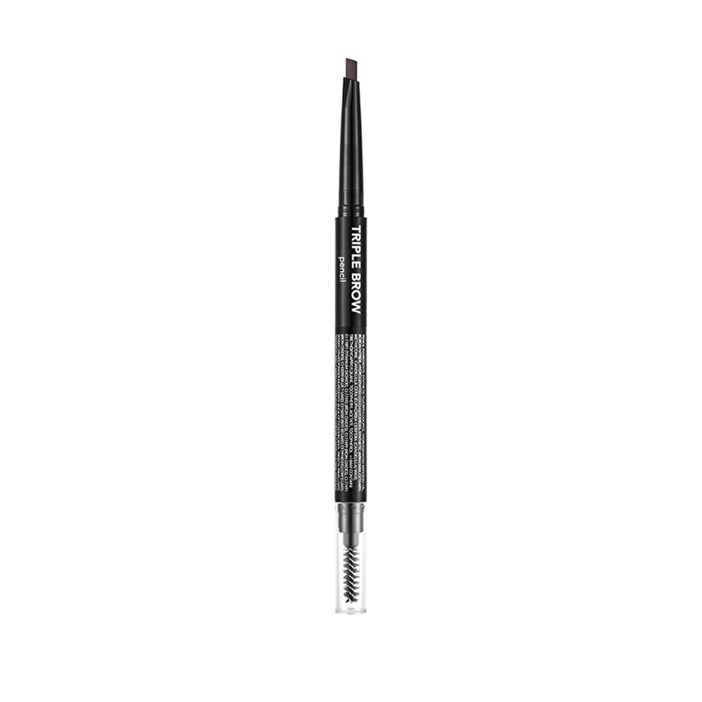 Flormar Triple Brow Eyebrow Pencil With Brush And Powder Head 002 auburn - 2