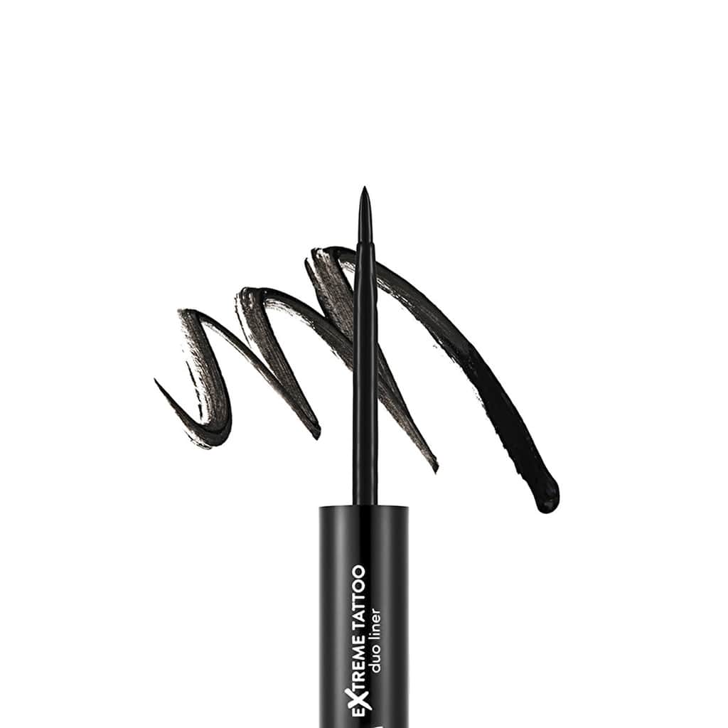 Flormar Extreme Tattoo Duo Eyeliner & Gel Eyeliner 001 black - 3