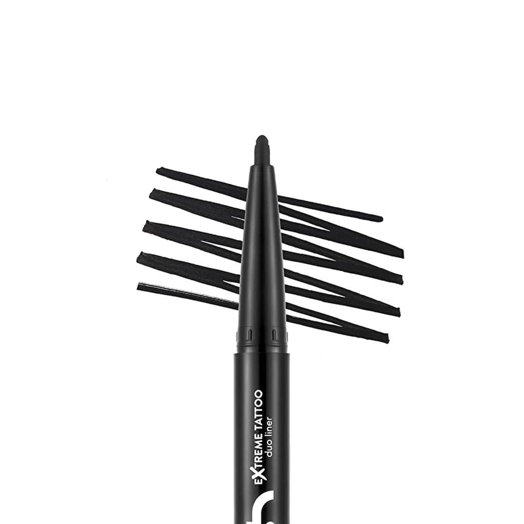 Flormar Extreme Tattoo Duo Eyeliner & Gel Eyeliner 001 black - 4
