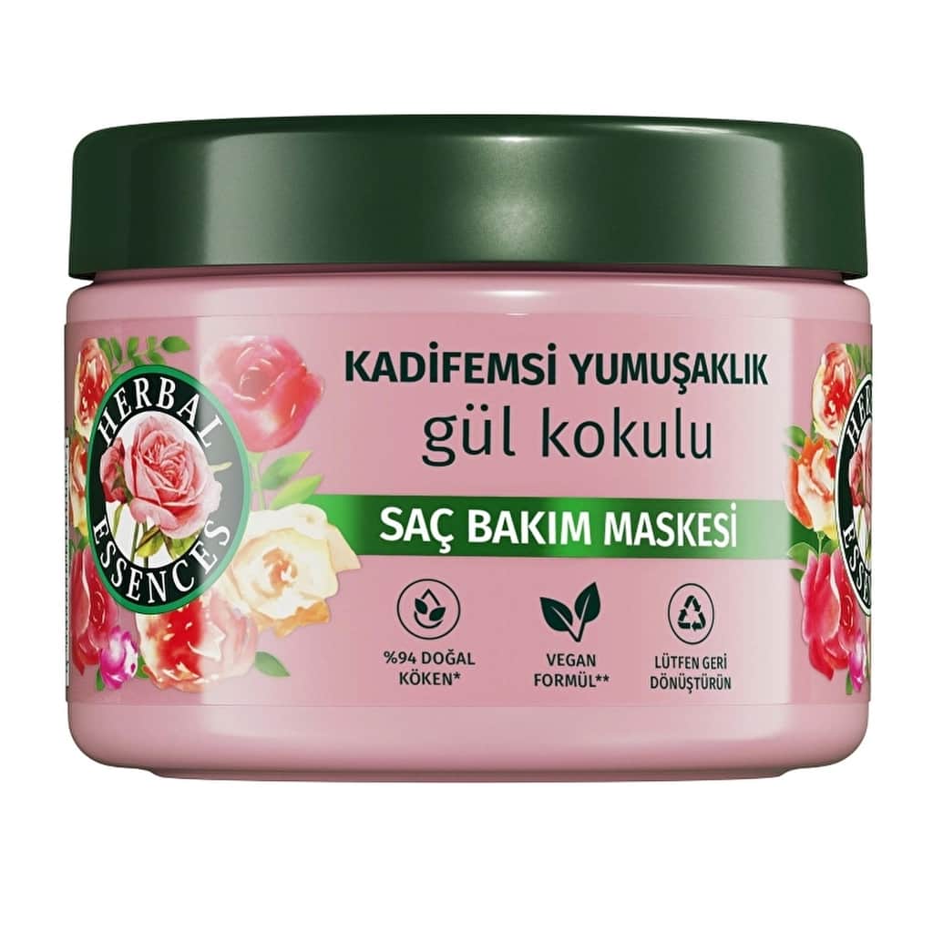 Herbal Essences Velvety Softness Rose Scented Hair Care Mask 300 ml - 2