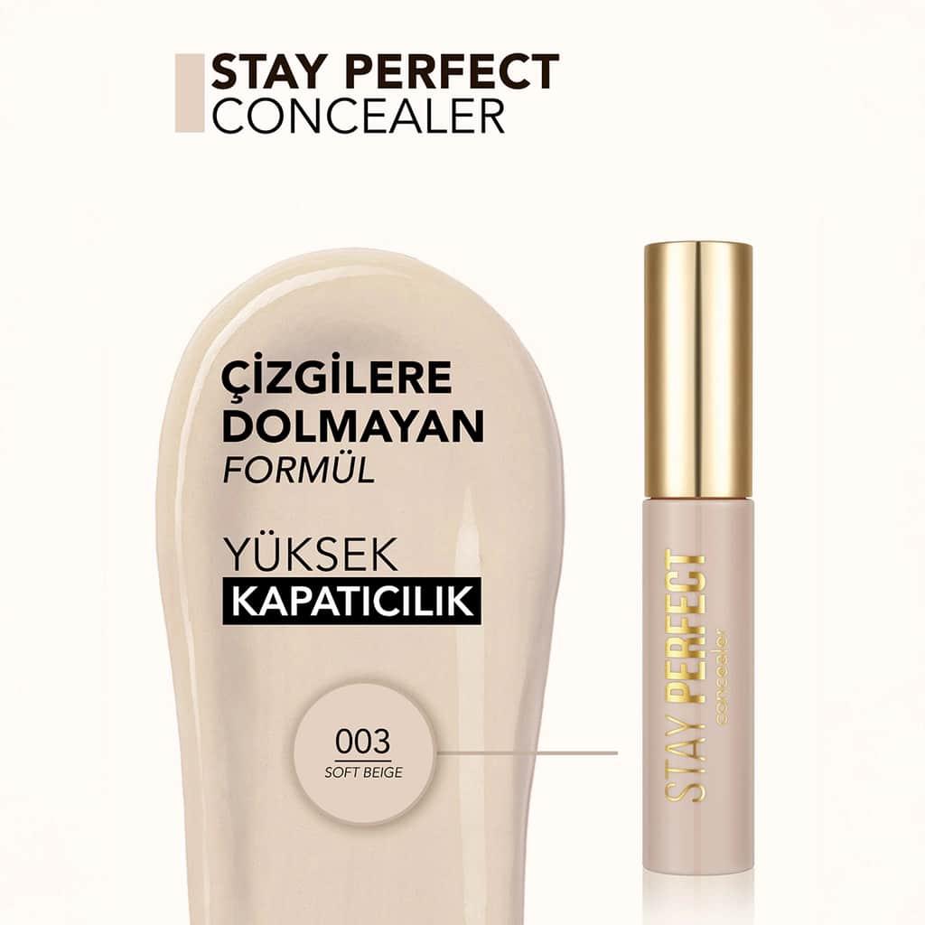 Flormar Stay Perfect Creamy Concealer No. 03 Soft Beige - 3