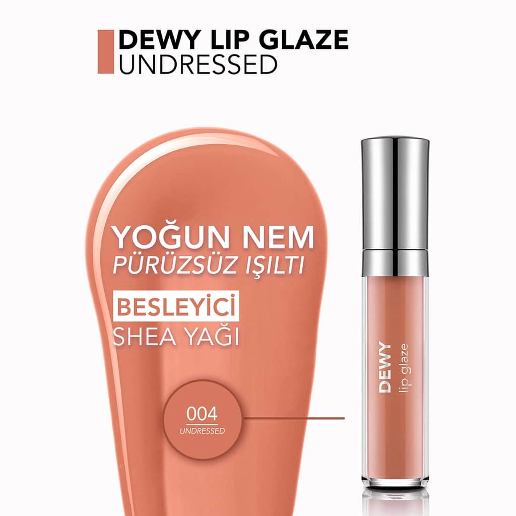 Flormar Dewy Lip Glaze Gloss - No. 004 Moisture & Shine - 3
