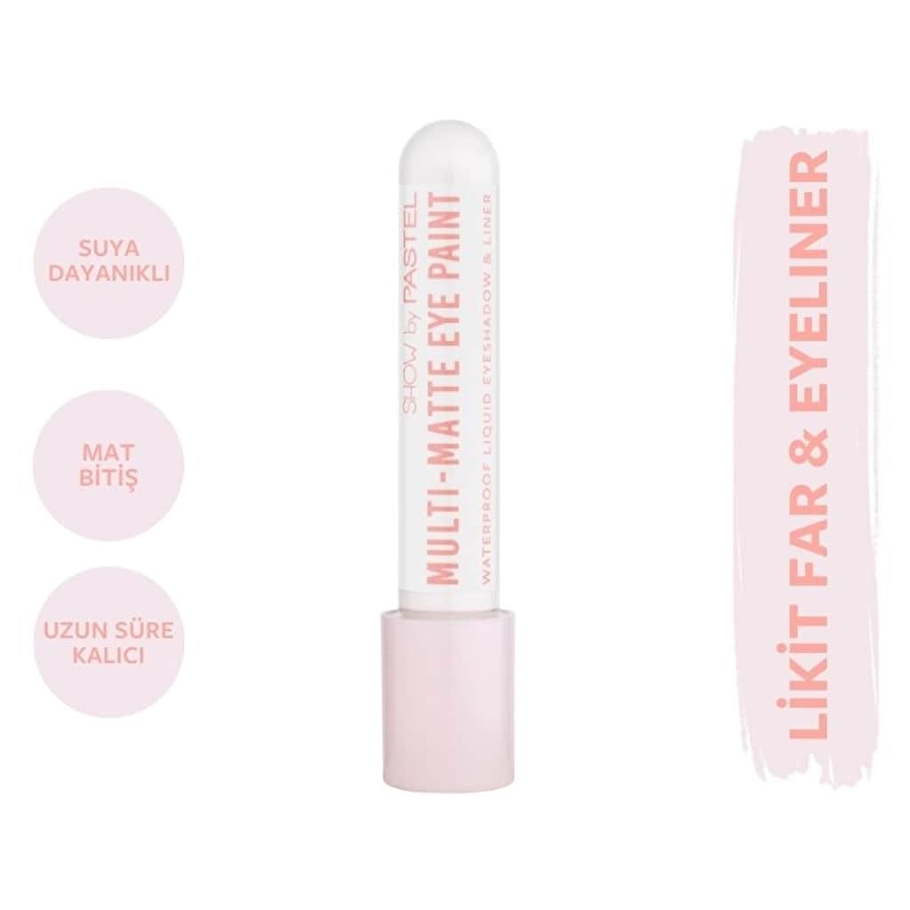 Pastel Show By Multi Matte Eye Paint - Matte Liquid Eyeshadow and Eyeliner No: 80 - 1