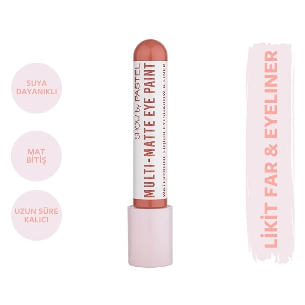 Show By Pastel Multi-matte Eye Paint Waterproof Eyeshadow & Liner Waterproof Matte Liquid Eyeshadow And Eyeliner 84 mood - 1