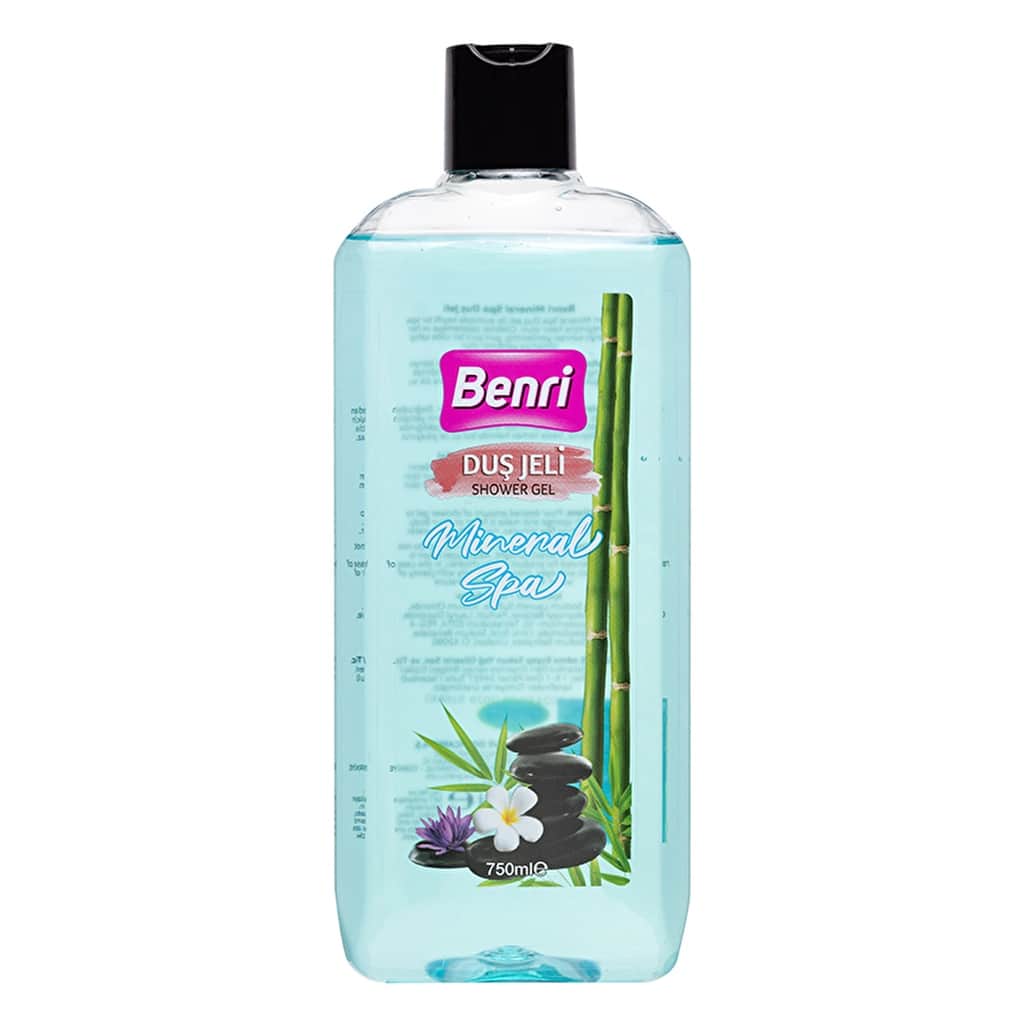 Benri Mineral Spa Shower Gel 750ml - Refreshing Skin Cleanser - 1