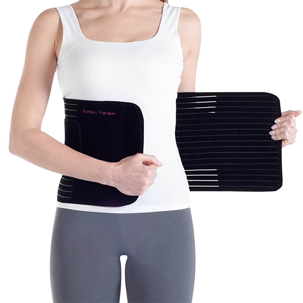 Owli Bamboo Premium Postpartum Corset - Black Xs/s - 3