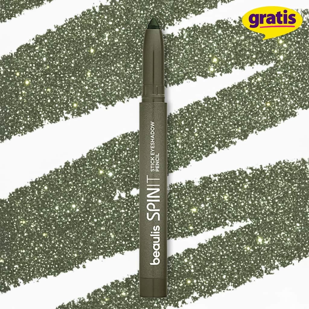 Beaulis Spin It Stick Eyeshadow - 711 Moss Green, Long-lasting Pigment - 3
