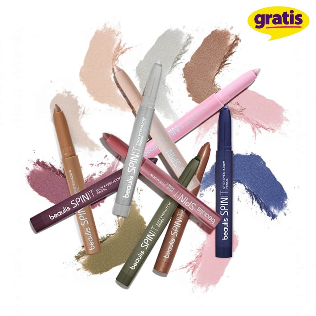 Beaulis Spin It Stick Eyeshadow - 711 Moss Green, Long-lasting Pigment - 4
