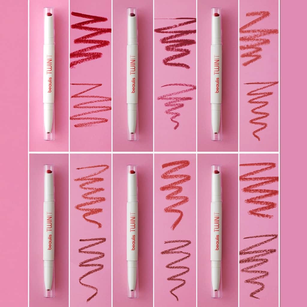 Beaulis Twin It Double-Sided Burgundy Lipstick & Liner 996 - 3