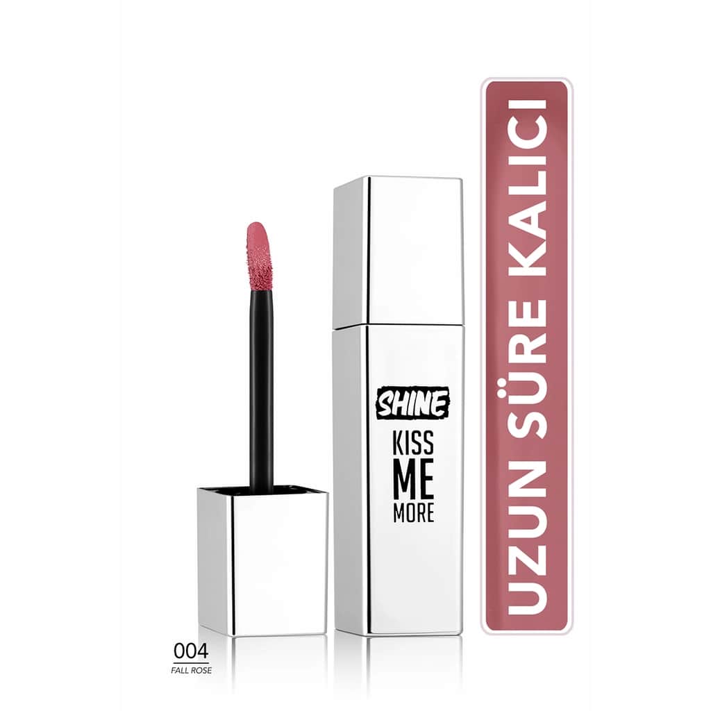 Flormar Shine Kiss Me More Long-lasting & Shiny Finish Liquid Lipstick 004 fall Rose - 1